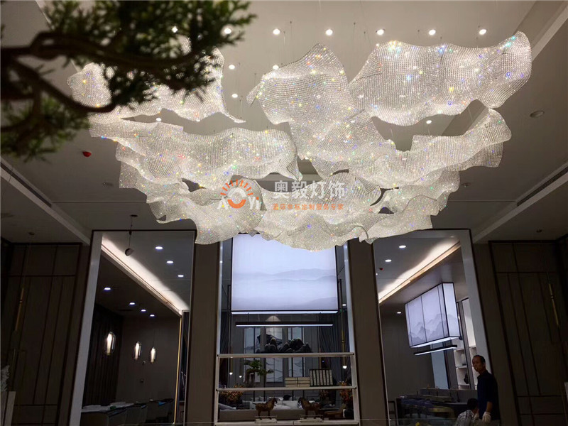 酒店会所售楼部商场水晶装饰灯